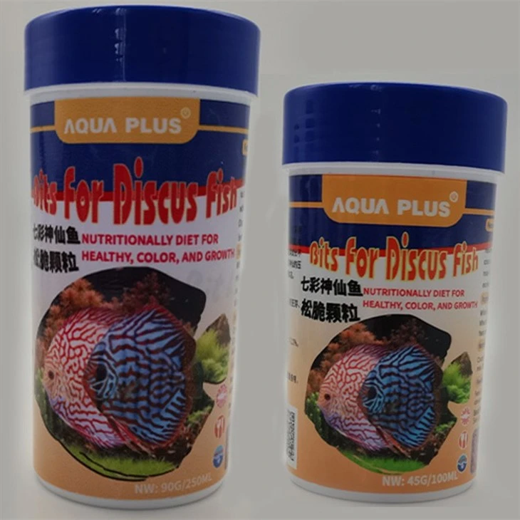 例外的なビット円盤魚の魚の食物